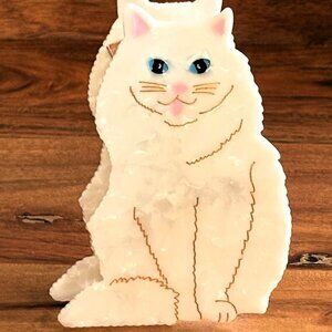 Hand-painted Persian Cat Claw Hair Clip